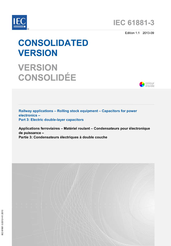 Cover IEC 61881-3:2012+AMD1:2013 CSV (Consolidated Version)